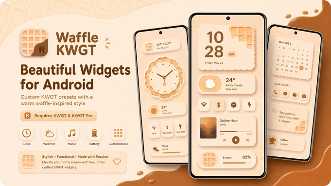 Waffle KWGT 4.0 screenshot 2