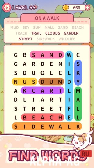 Ring of Words2: Cats Party gameplay screenshot 2