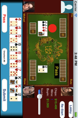 Tienlen screenshot 2