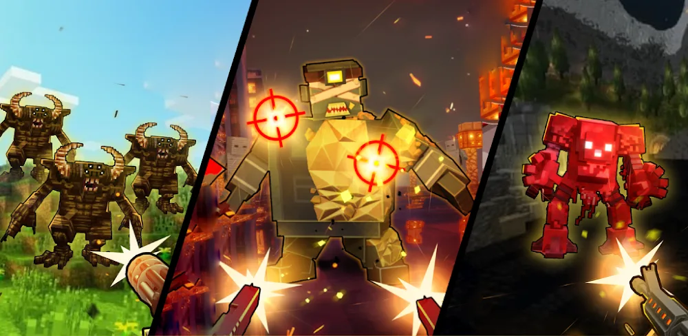 Zombie Craft War: Pixel Gun 3D screenshot 1