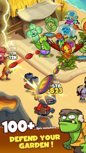 Zombie Defense - Plants War kill zombies