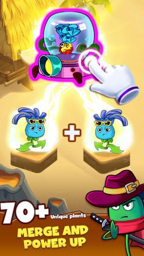 Zombie Defense - Plants War merge plants