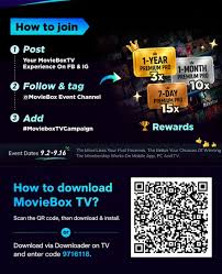 🎉 Want to win a 1-year Moviebox Premium Pro subscription worth $17.99? Round 2 of the MovieBoxTV event is now officially open! 🚨 HOW TO JOIN 1. Share your review of MovieBoxTV on FB & IG 2. Follow and tag @