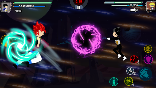Gameplay screenshot of Stickman Dragon Shadow Legend