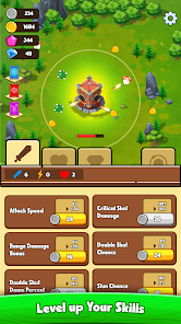 Epic Tower Idle Defense game interface