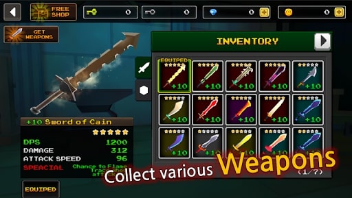Pixel Blade M VIP MOD Free Shopping