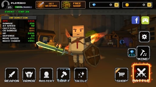 Pixel Blade M VIP Unlimited Money MOD