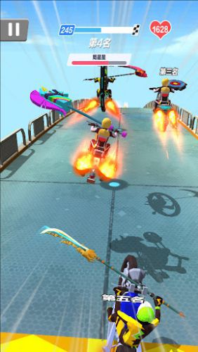 Take down opponents in Moto Rush 3D
