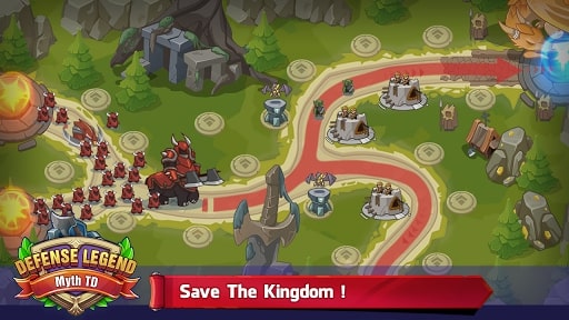 An addictive tower defense strategy game