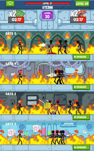 Idle Stickman action shooter
