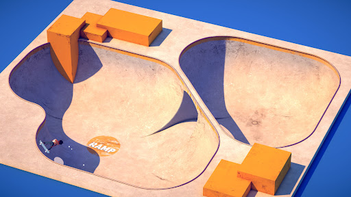 Terrain skateboarding game