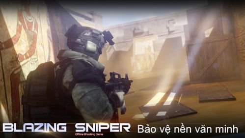 Blazing Sniper in intense combat