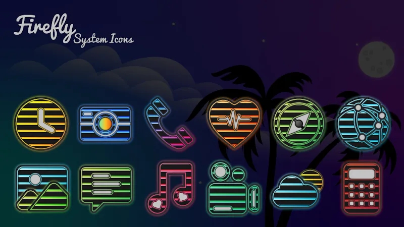 Firefly Neon Icon Pack screenshot 6