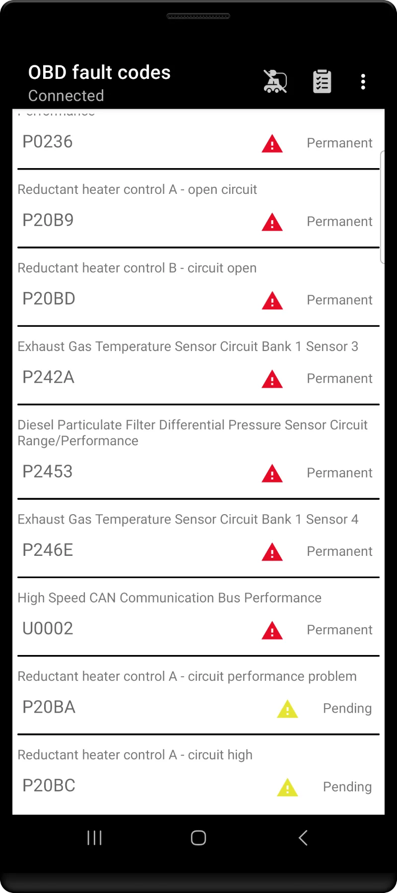 Torque OBD2 Diagnostics screenshot 2