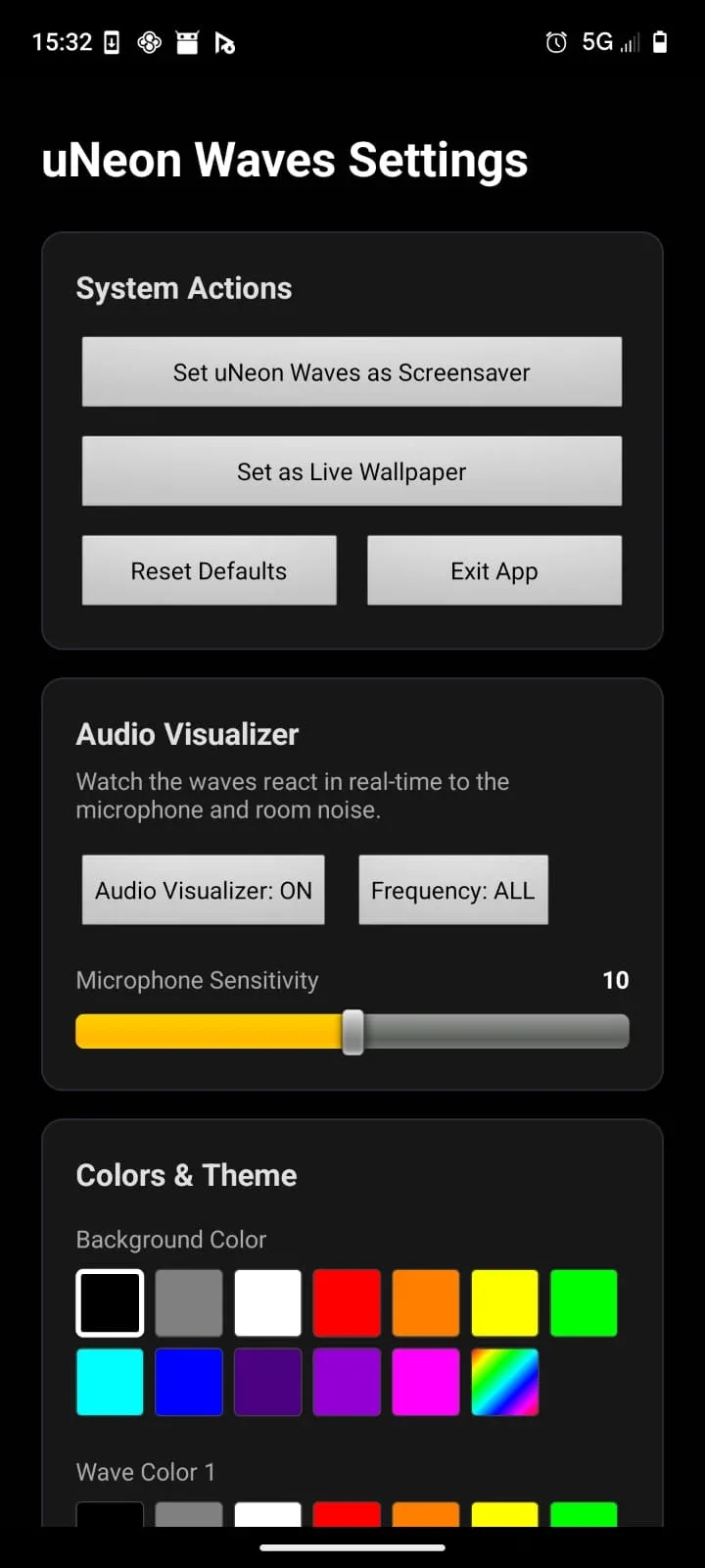 Neon Waves Live Wallpaper screenshot 6