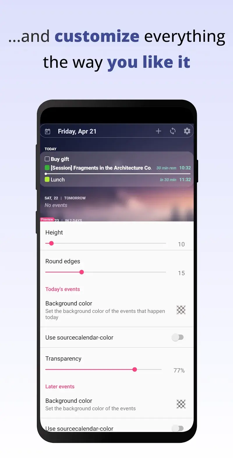 Your Calendar Widget screenshot 4