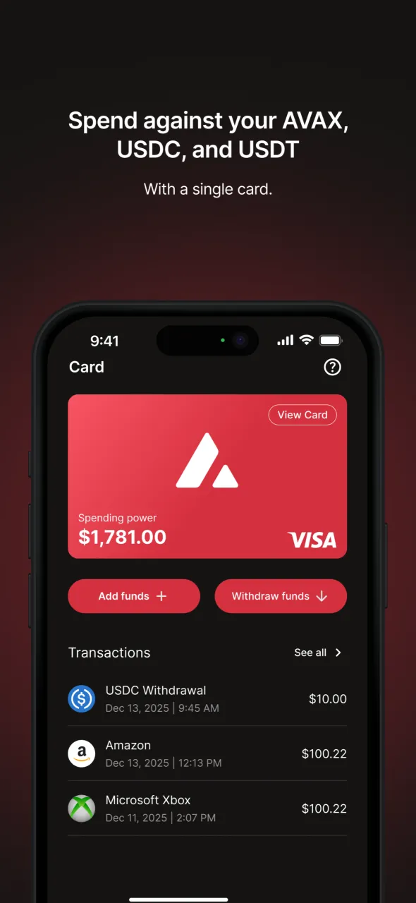 Avalanche Card screenshot 2