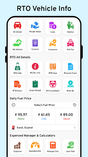 RTO Vehicle Information screenshot 1