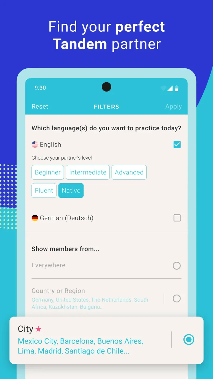 Tandem app screenshot 8