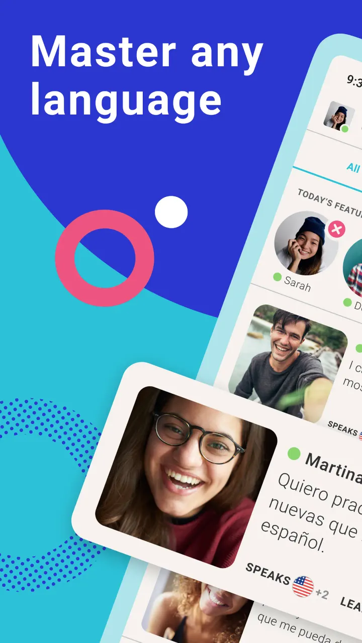 Tandem app screenshot 1