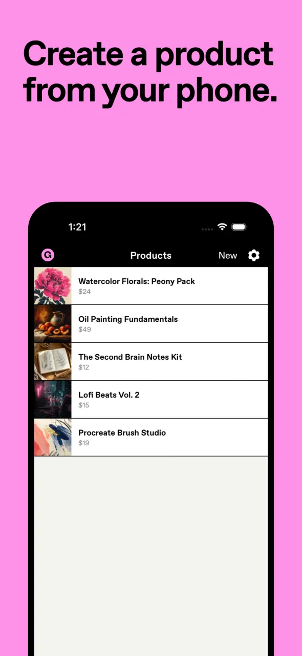 Gumroad screenshot 1