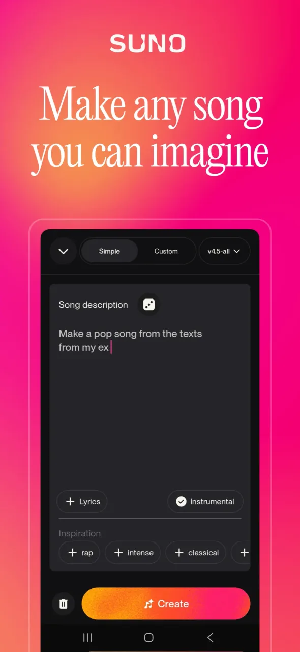 Suno AI screenshot 1