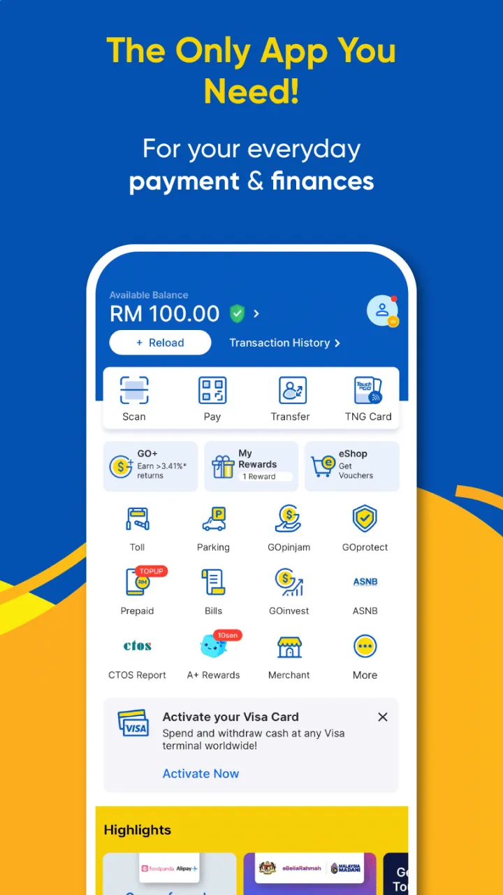 Touch 'N Go eWallet screenshot 1