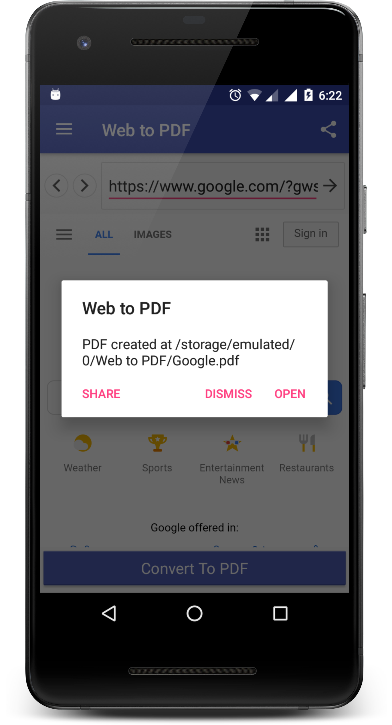 Web to PDF Converter screenshot 2