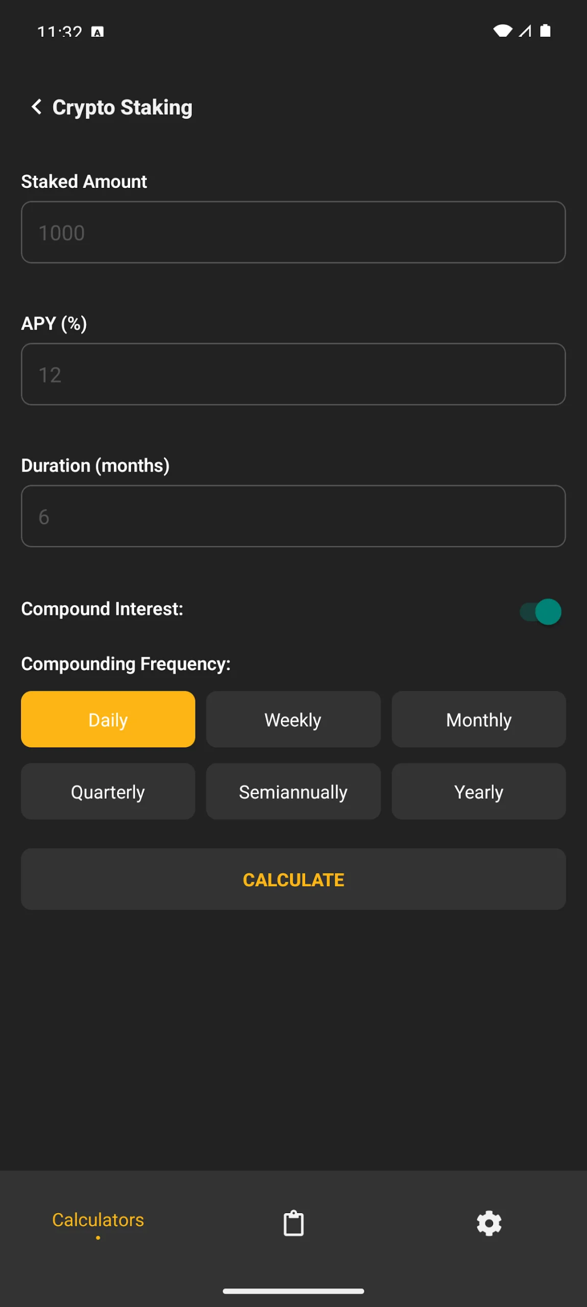 Trading Calculator screenshot 1