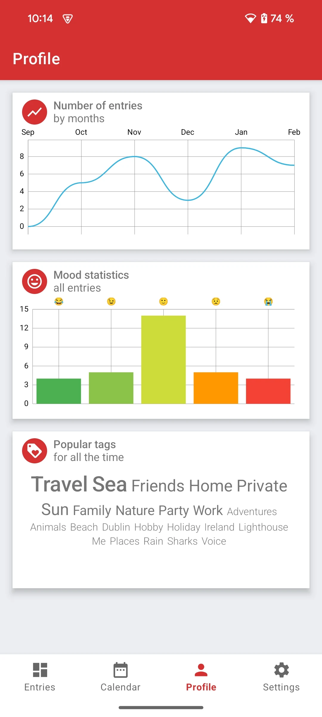 Diary & Notes with a Password screenshot 3