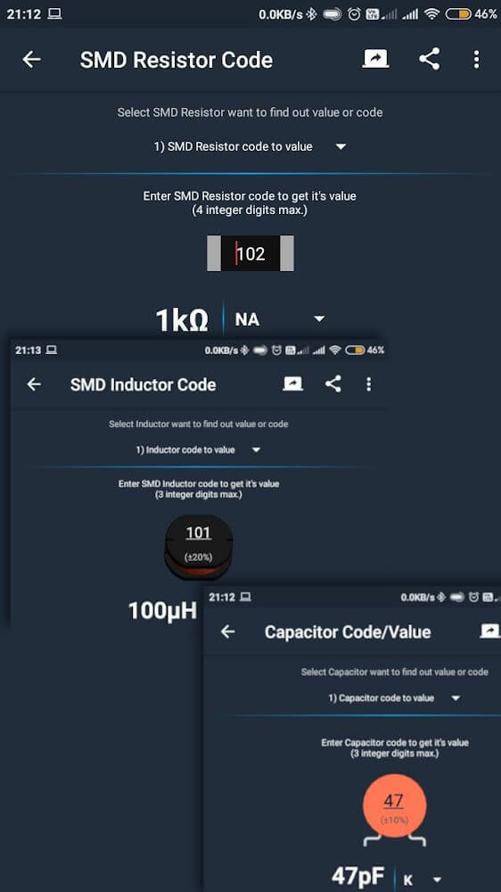 ElectroCalc screenshot 3