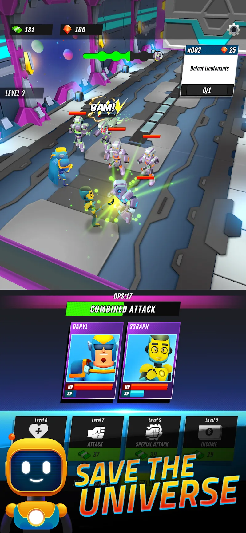 Superheroes Idle RPG League screenshot 2