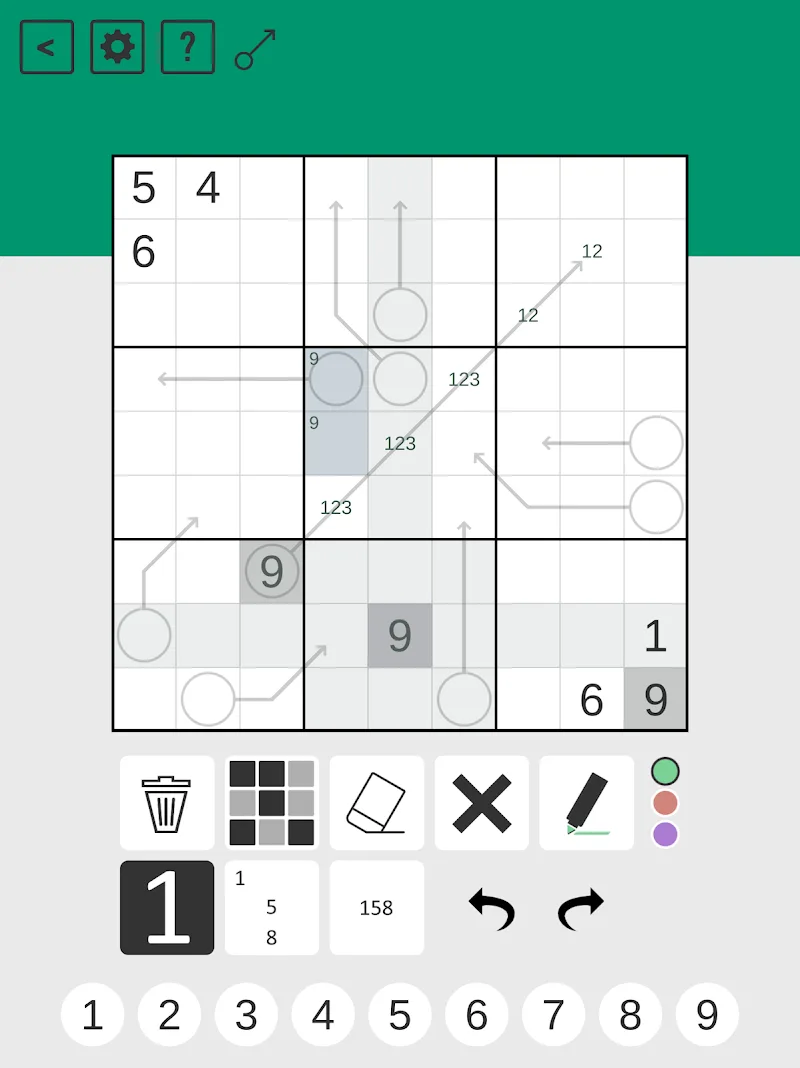 Arrow Sudoku screenshot 6