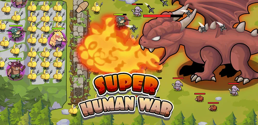 Super Human War: Idle RPG screenshot 1