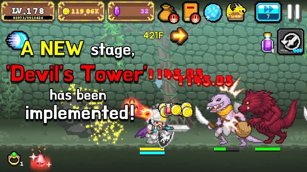 Tap Knight: Dragon's Attack screenshot 2