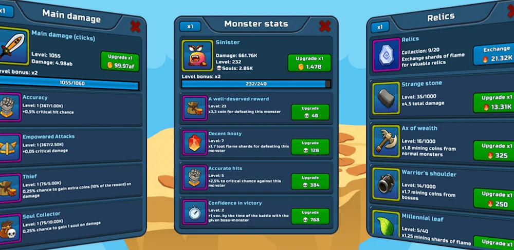 Tap Hero: Idle RPG Clicker screenshot 1