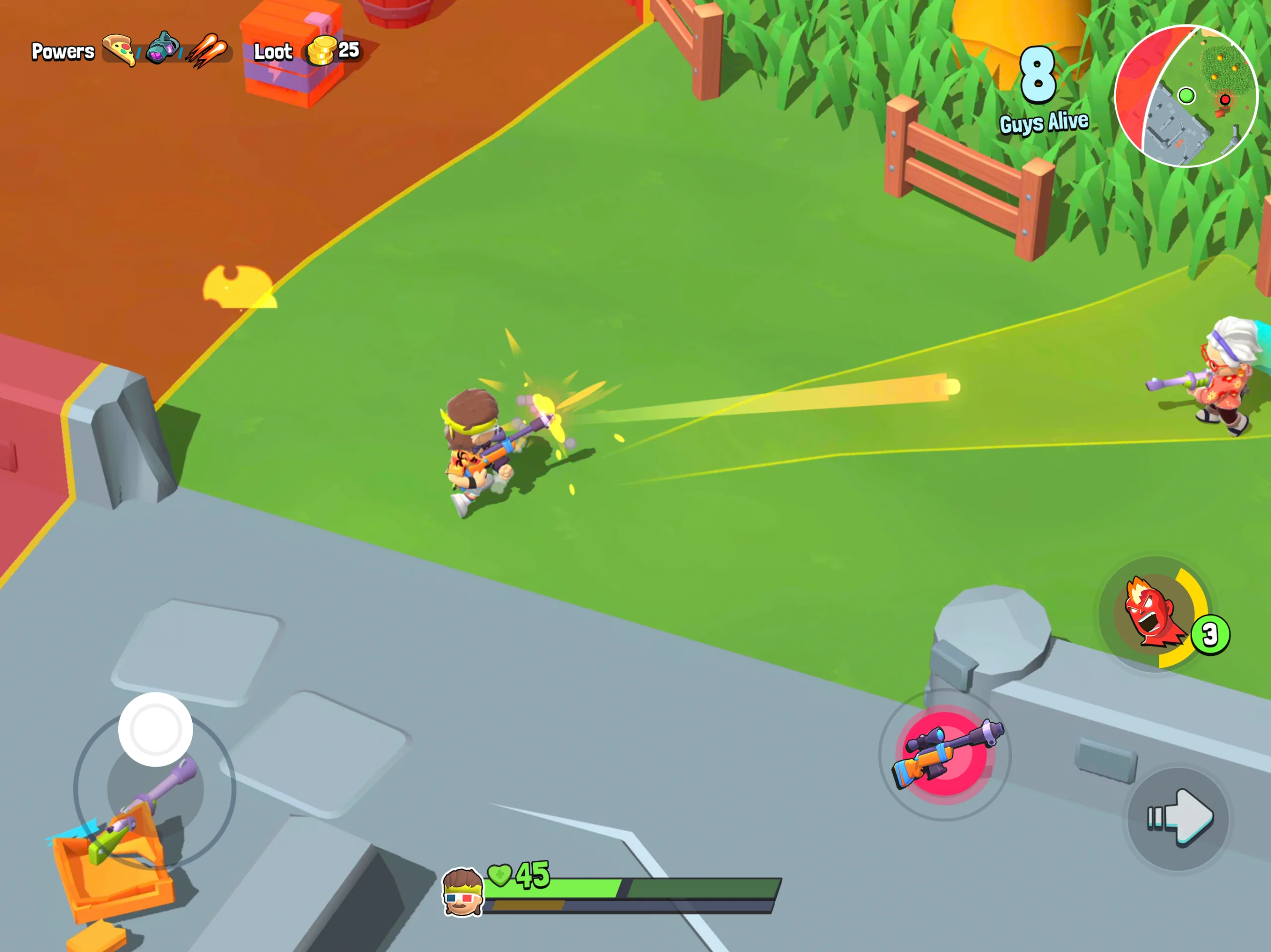 Battle Guys : Royale gameplay screenshot 4