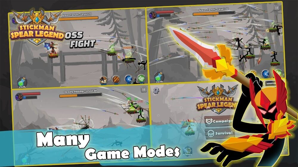 Stickman Spear Legend screenshot 2