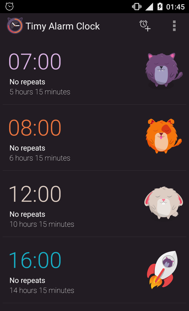 Alarm clock screenshot 1