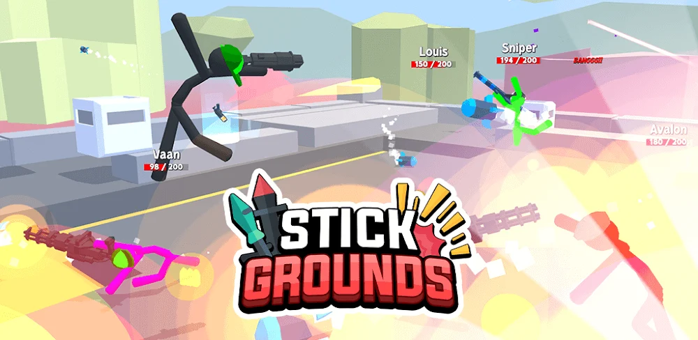 Stickgrounds.io: Stumble Wars Screenshot 1