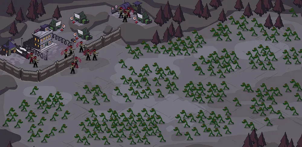 Stick World Z: Zombie War TD screenshot 1