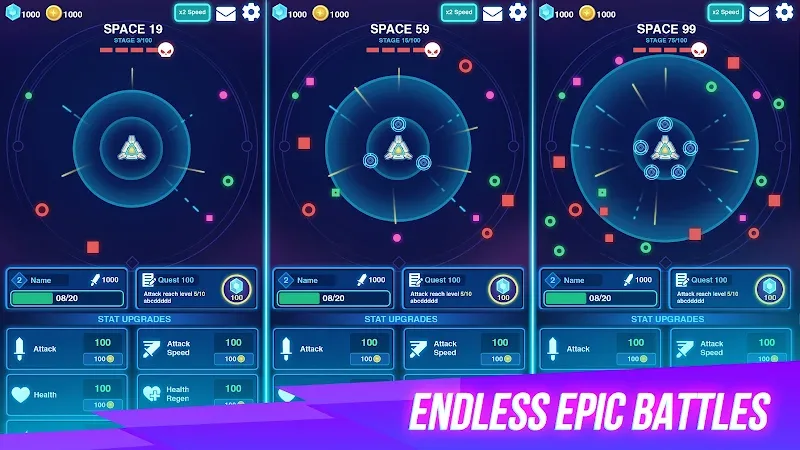 Space War: Idle RPG Defense screenshot 6