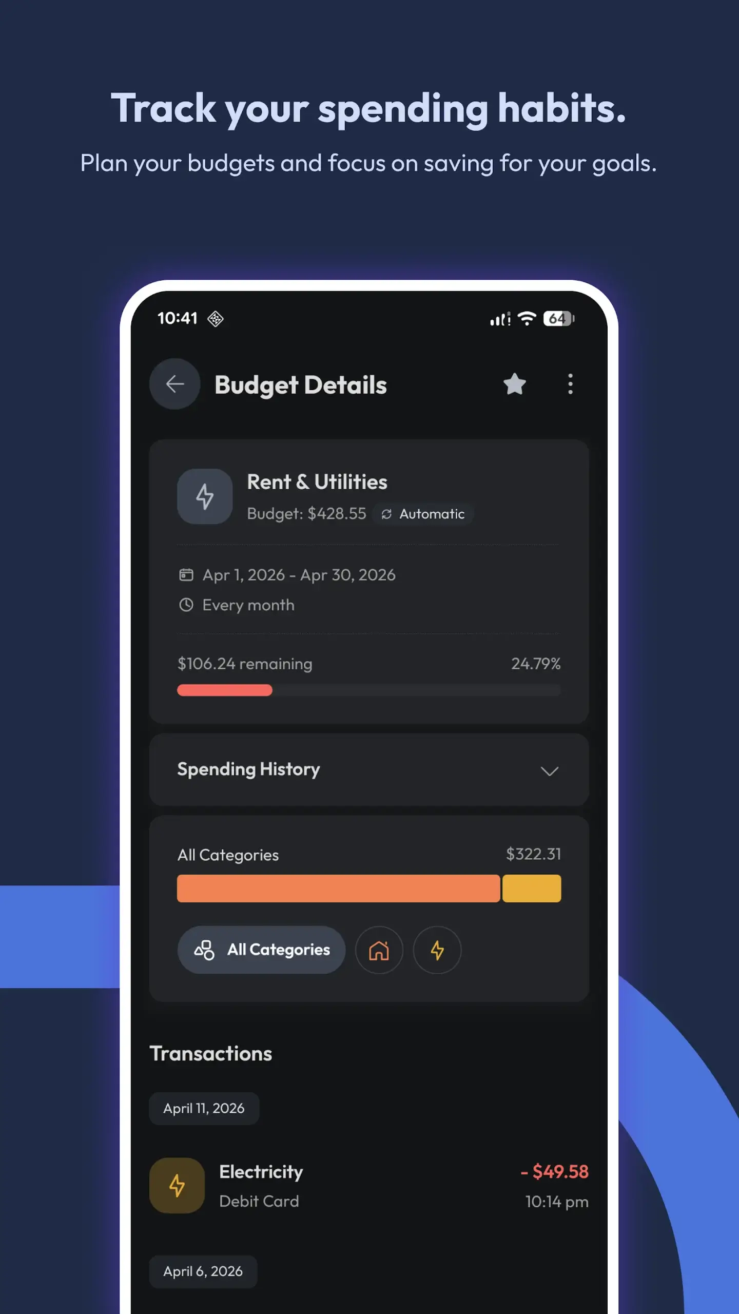 eXpend: Make Budgeting a Habit screenshot 3