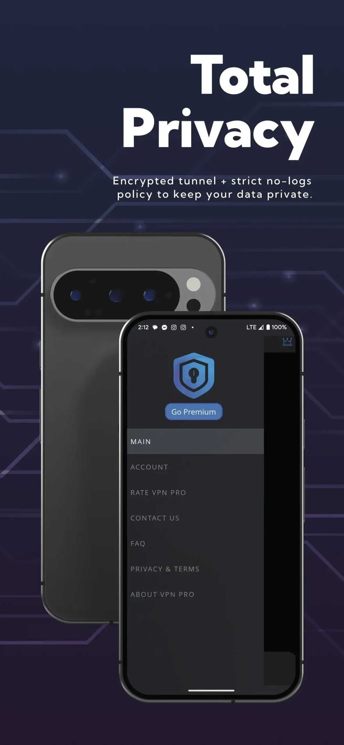 VPN Pro – Fast & Secure Proxy screenshot 1