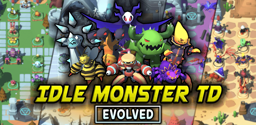 Idle Monster TD Evolved screenshot 1