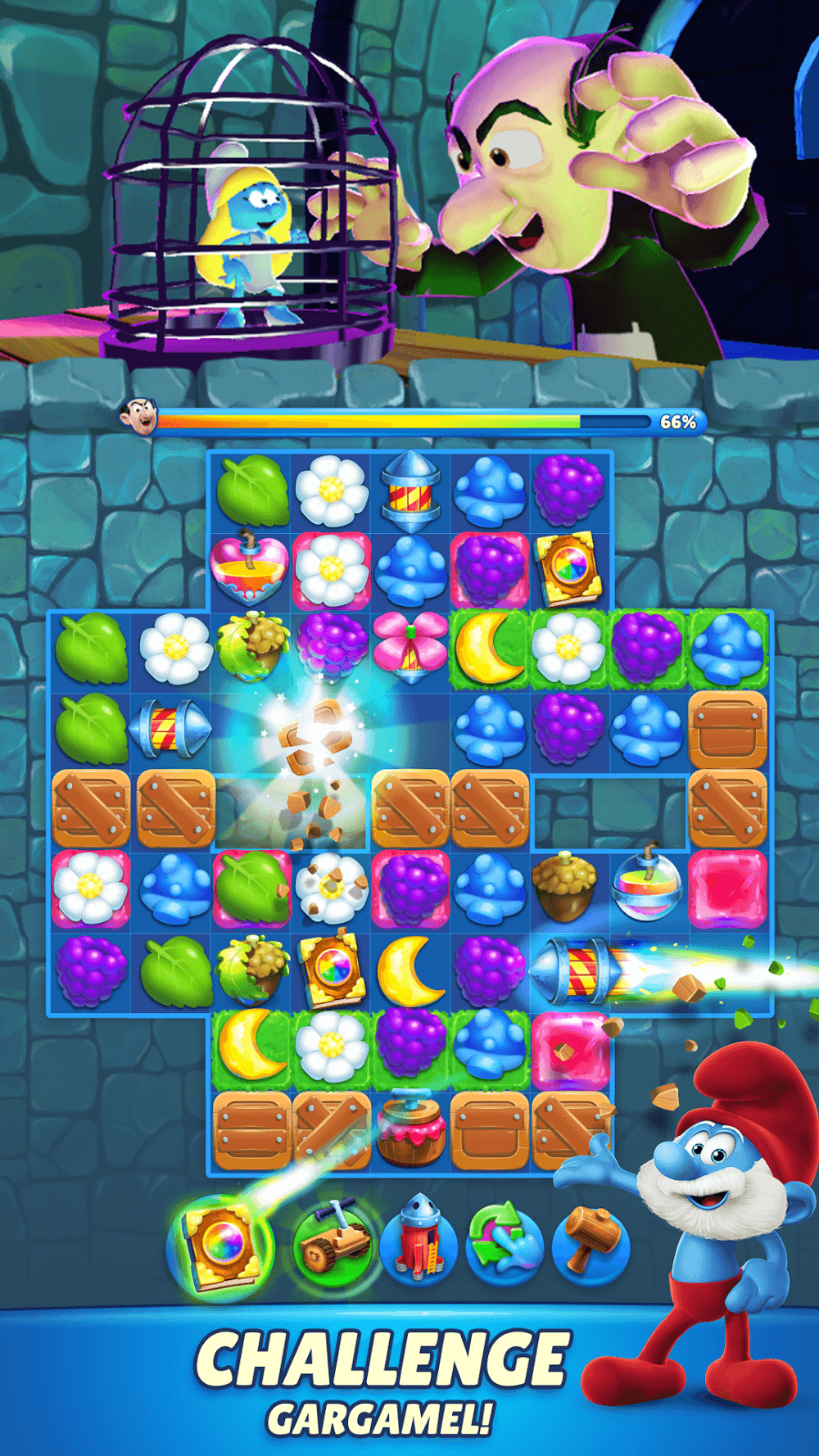 Smurfs Magic Match gameplay preview 6