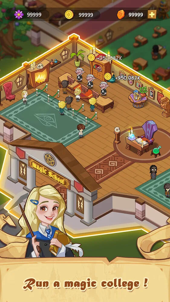 Idle Magic School screenshot 2