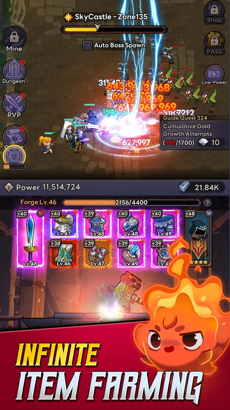 Self-Service Knight: Idle RPG screenshot 3