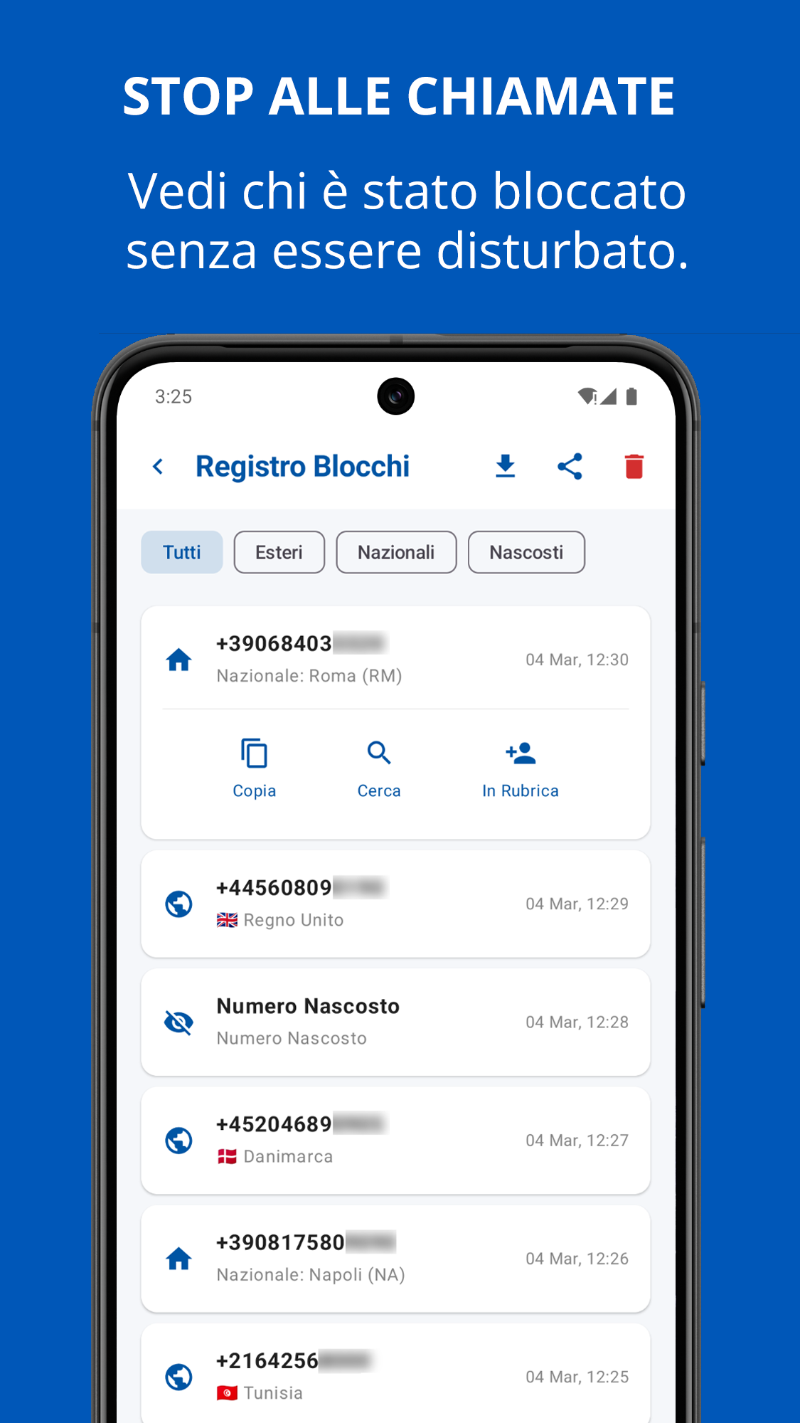 Blocco Chiamate Scudo Italia screenshot 3