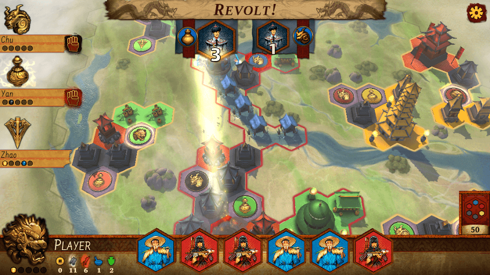Reiner Knizia Yellow & Yangtze screenshot 2